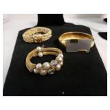 Ladies Gold Tone Bracelets