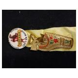 Tucson Rodeo Souvenir. Gold Tone Pistol In