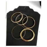 Costume Bangles Marked Monet