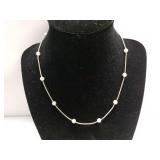 Silver Necklace Marked Italy 925