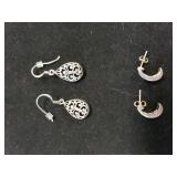 Silver Earrings Marked 925