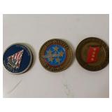 3 Challenge Coins,  Material Command USS