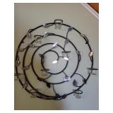 Silver  Candle Wall Decor L