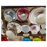 Assorted China Cup & Saucers