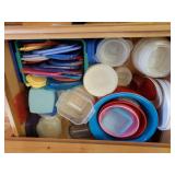 Drawer Lot - Plastic Storage Containers