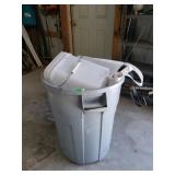 Trash Can, Two Buckets And Bags