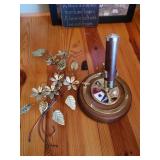 Telescope Music Box & Gold Wall Decor