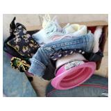 Assorted Dog Outfits & Bowl