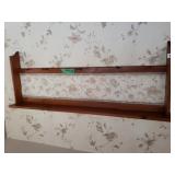 Wooden Wall Shelf With Pegs