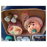 Halloween Candle Pumpkin,  Assorted Fall Plates &