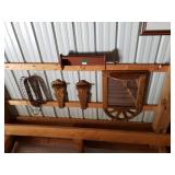 Wood Framed Mirror With Shelf, Wall Candle