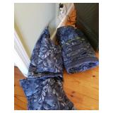 Blue King Bedspread Sham & Pillows