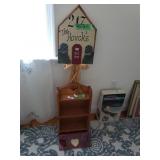 Red Small Heart Shelf, Wooden Shelf &