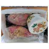 Assorted Artificial Flora,  Canister