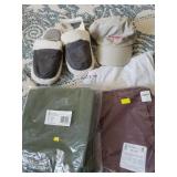 Red, Green Napkins,  Spa Slippers & More