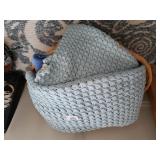 Assorted Blankets & Basket