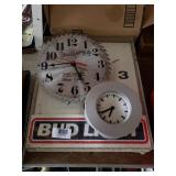 Bud Light Clock, Sears Roebuck And Co. Clock And