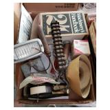 Handbook, Light, Tape Dispenser, Sand Paper And