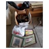 Assorted Pictures,  Outdoor Chairs,  Lady Shoes &