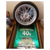 Tire Clock & Fascinating 1940s Car Book