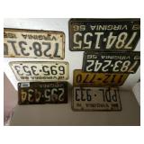 DC & Virginia Vintage License Plates