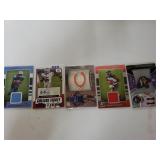 Jersey Patch Auto Football Cards 5 In Lot