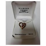 18kt Gold Over Sterling Silver  Genuine Ruby