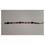 Ladies Scarab Link Bracelet