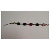 Ladies Scarab Link Bracelet