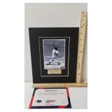 Autographed Print Of Mickey Mantle W/COA