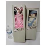 Heritage Porcelain Dolls. Girl Plays A Tune