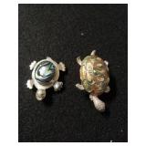 Alpaca & Enamel Turtle Pins