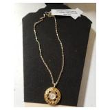 Andre Bouchard 17" Jewel Necklace Watch