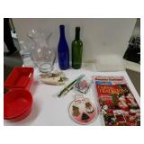 Vase, Bottles, Crochet Needles, Crafting Books