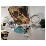 Assorted Cups, Saucers. Vintage Tray & More