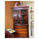 Corner China Cabinet/Hutch w/bottom Storage