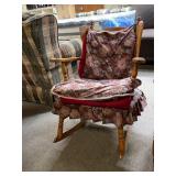 Wooden Rocking Chair w/Cushions