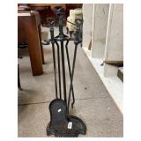 Fireplace tool set