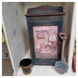 Decorative Cabinet, Shovel And Pail