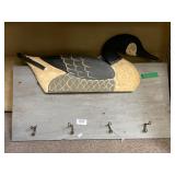 Wooden Duck Coat Hook Shlef