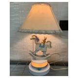 Nursery moving Rocking Horse Musical Lamp
