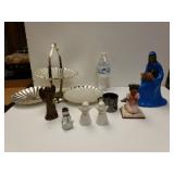 Candy Dish, Figurines Angels And Snowman