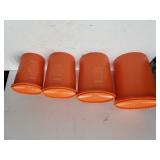 Orange Tupperware Canisters