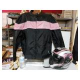 Ladies Size 4X Riding Jacket And Helmet