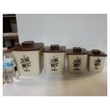 Vintage Dry Foods Canisters Never Used