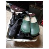Basket Of Assorted Shoes, Boots