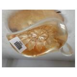 Golden Carnival Glass Bowl