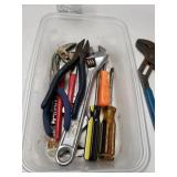 Assorted Wrenches,  Pliers & More