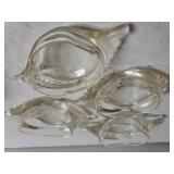 Glasbake Crab Butter Dishes