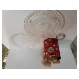 Crab Mallets,  Glass Cake Plates
